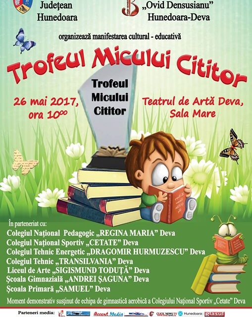 Trofeul Micului Cititor, la Biblioteca Judeţeană „Ovid Densusianu” Hunedoara-Deva