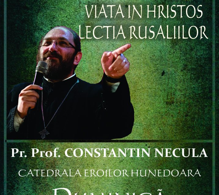 Conferință teologică la Hunedoara, susținută de părintele profesor dr. Constantin Necula