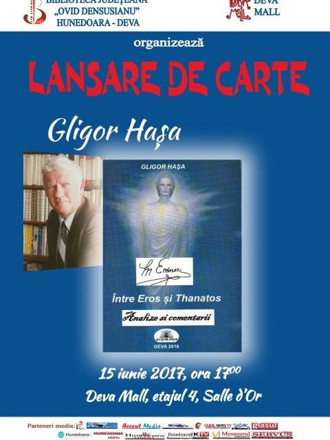 Lansare de carte Gligor Hașa, la Deva