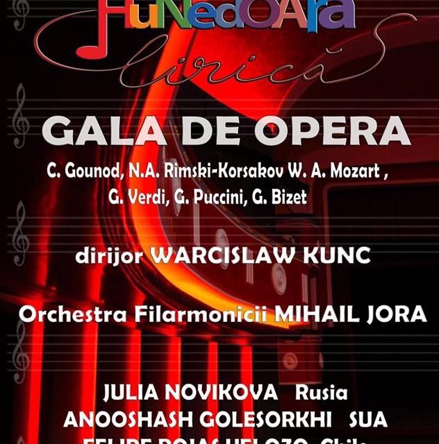 Festivalul internaţional de operă şi muzică clasică “Hunedoara Lirică” 2017 se desfășoară în Deva