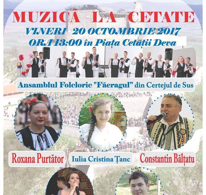 Concert de muzică populară în Piața Cetății din Deva